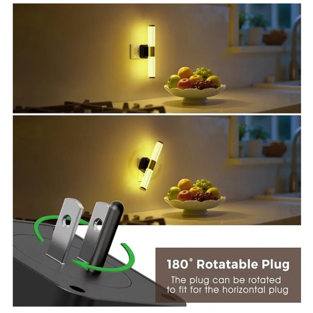 RGB Color Changing Night Light Acrylic Rotating Nightlight - Dimmable (No Box)